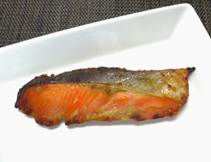 北海道鮭のにんにく味噌焼き